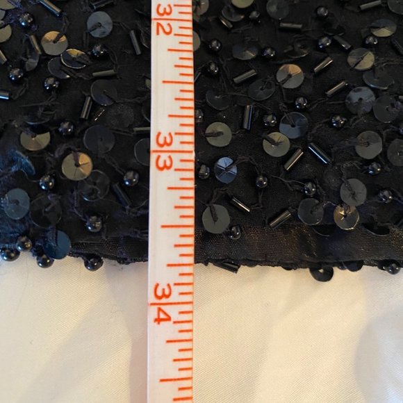 80s Vintage Niteline by Della Roufogali Beaded Sequin Mini Dress - Picture 16 of 16